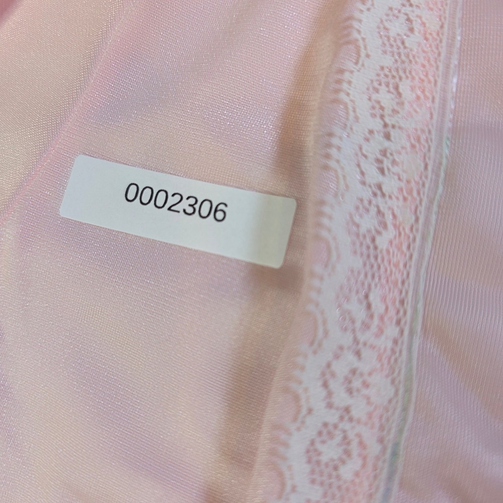 Vintage Ballet New York Pink Embroidered Lace Nightgown Long Sleeve Distressed - Picture 2 of 7